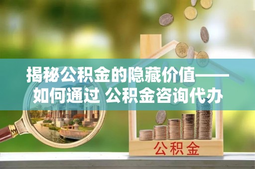 玄武揭秘公积金的隐藏价值——如何通过 公积金咨询代办提取 优化财富管理