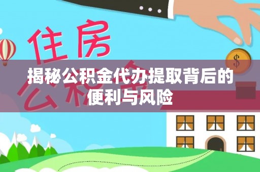 玄武揭秘公积金代办提取背后的便利与风险