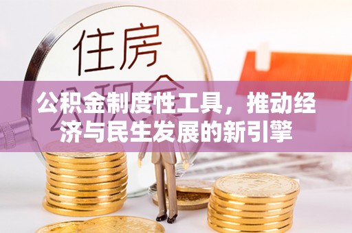 玄武公积金制度性工具，推动经济与民生发展的新引擎