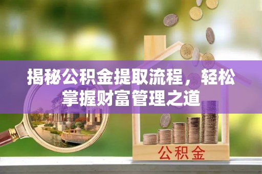 玄武揭秘公积金提取流程，轻松掌握财富管理之道