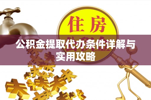 玄武公积金提取代办条件详解与实用攻略
