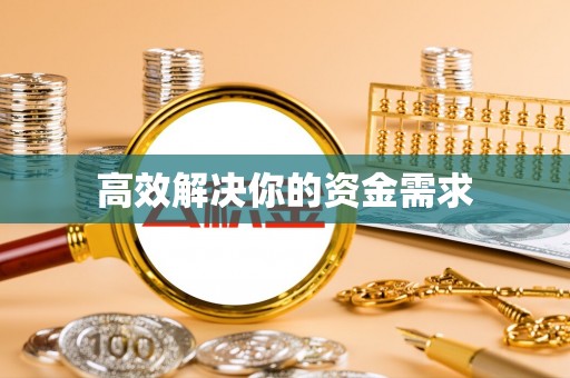 玄武高效解决你的资金需求