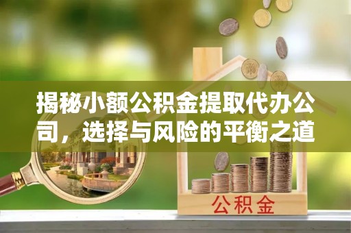 玄武揭秘小额公积金提取代办公司，选择与风险的平衡之道