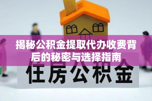 玄武揭秘公积金提取代办收费背后的秘密与选择指南