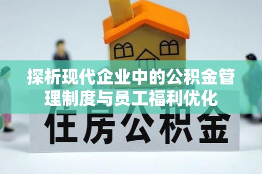 玄武探析现代企业中的公积金管理制度与员工福利优化