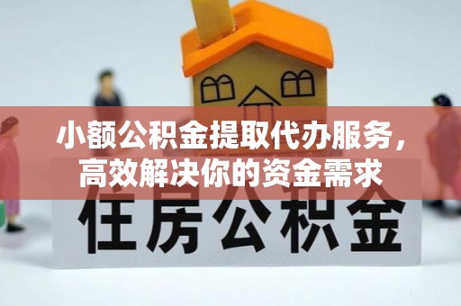 玄武小额公积金提取代办服务，高效解决你的资金需求
