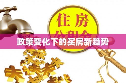 玄武政策变化下的买房新趋势