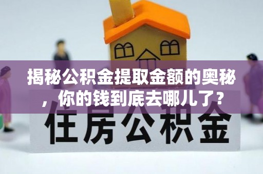 玄武揭秘公积金提取金额的奥秘，你的钱到底去哪儿了？