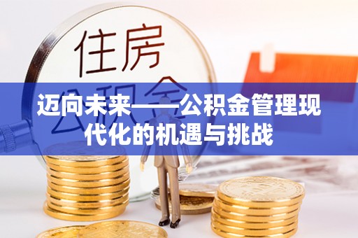 玄武迈向未来——公积金管理现代化的机遇与挑战